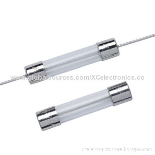 Glass tube fuse, fast acting, 6.35x31.8mm, CQC certified, compliant with RoHS and REACH